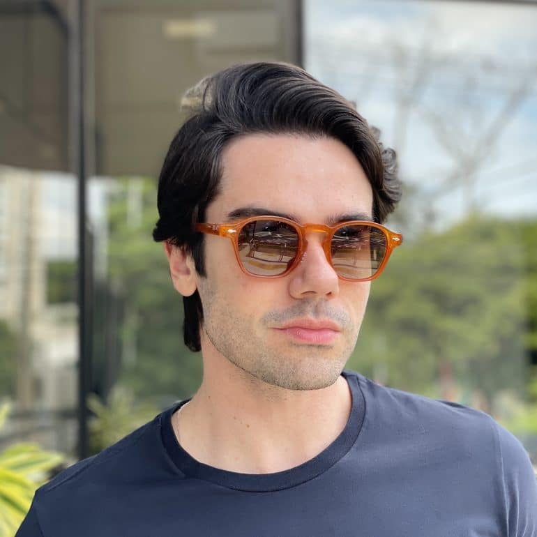 safine com br oculos de sol masculino redondo caramelo miguel 2