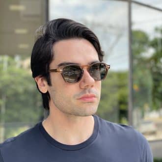 safine com br oculos de sol masculino redondo marrom transparente miguel 4