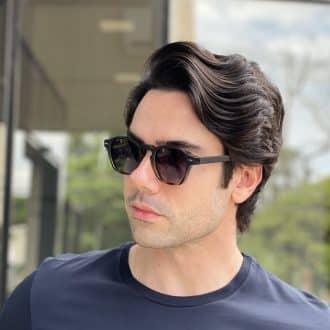 safine com br oculos de sol masculino redondo preto e tartaruga miguel 1