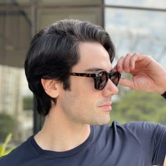 safine com br oculos de sol masculino redondo preto miguel 5