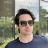 safine com br oculos de sol masculino redondo preto raul