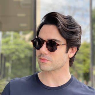 safine com br oculos de sol masculino redondo tartaruga raul 3