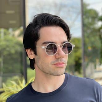 safine com br oculos de sol masculino redondo transparente raul 2