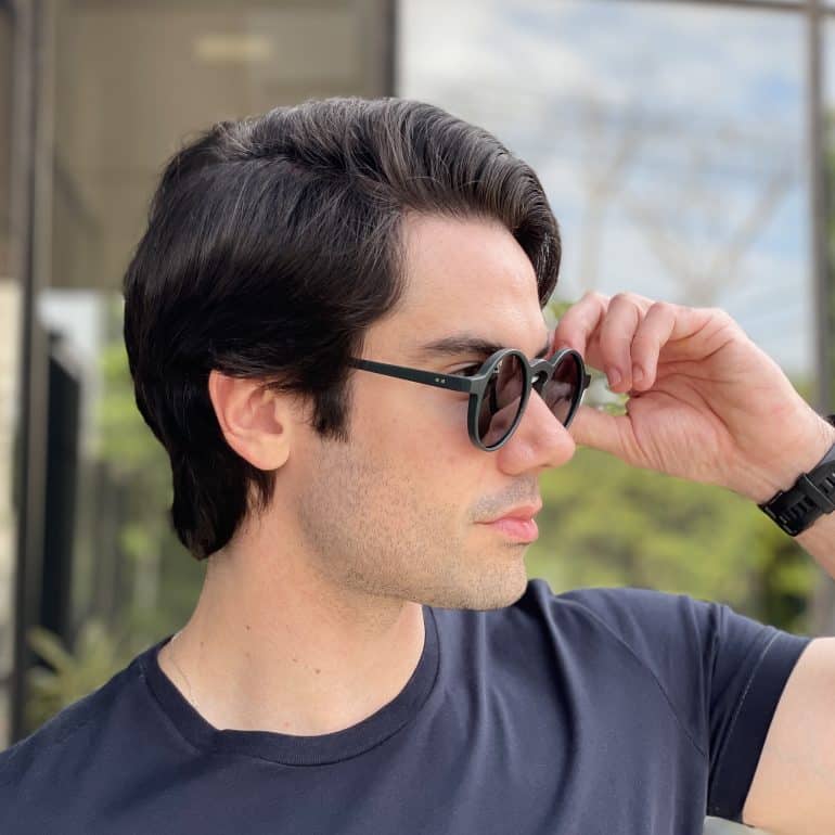safine com br oculos de sol masculino redondo verde raul 1