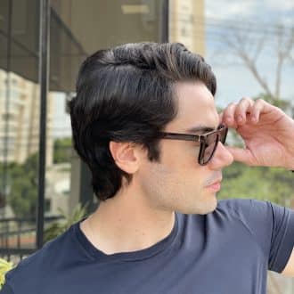 safine com br oculos de sol masculino retangular marrom mauricio 2