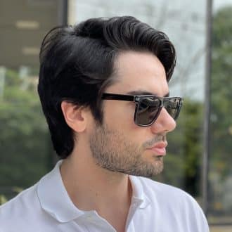 safine com br oculos de sol masculino retangular verde mauricio 3