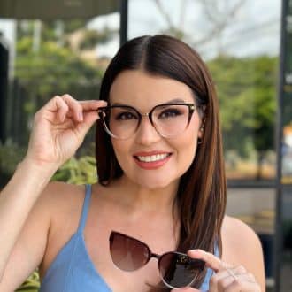 safine com br oculos 2 em 1 clip on gatinho marrom degrade iza 3