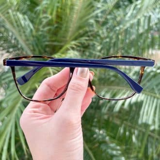 safine com br oculos 2 em 1 clip on retangular tartaruga marina 2