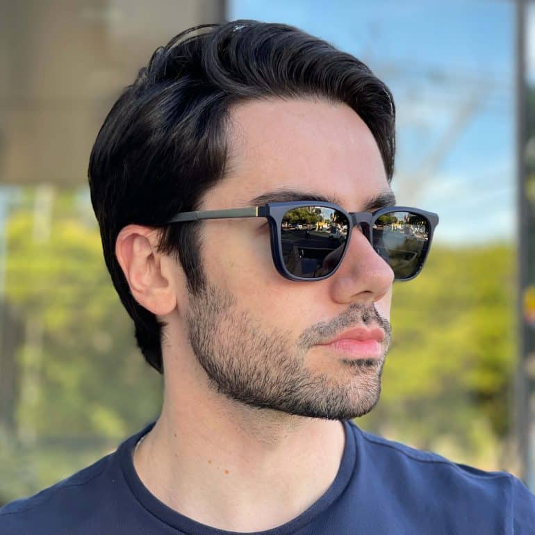 safine com br oculos 3 em 1 clip on masculino quadrado azul christian 1