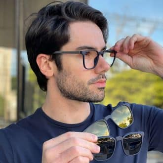 safine com br oculos 3 em 1 clip on masculino quadrado azul christian 4
