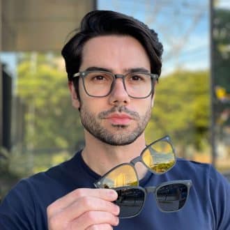 safine com br oculos 3 em 1 clip on masculino quadrado cinza christian 4