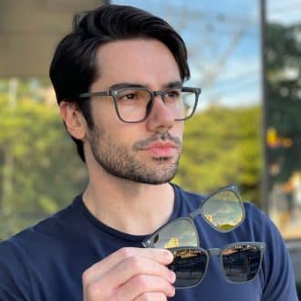 safine com br oculos 3 em 1 clip on masculino quadrado cinza christian 5