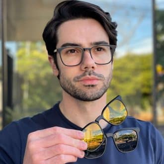 safine com br oculos 3 em 1 clip on quadrado preto e cinza christian 3