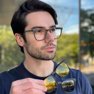 safine com br oculos 3 em 1 clip on quadrado preto e cinza christian 4