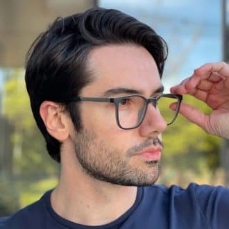 safine com br oculos 3 em 1 clip on quadrado preto e cinza christian 7