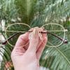 safine com br oculos de grau feminino redondo dourado mayla 4