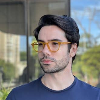 safine com br oculos de grau masculino redondo caramelo james 3