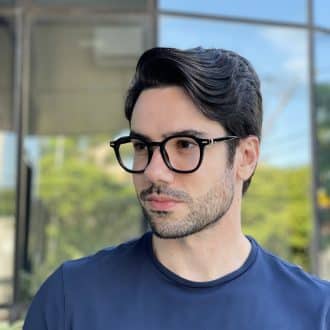 safine com br oculos de grau masculino redondo preto theodoro 2