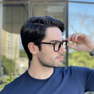 safine com br oculos de grau masculino redondo preto theodoro 3