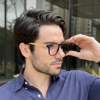 safine com br oculos de grau masculino retangular preto inacio 2