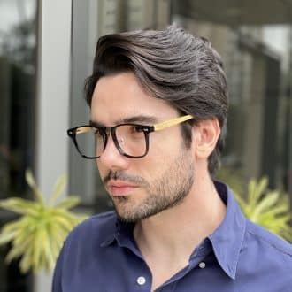 safine com br oculos de grau masculino retangular preto inacio 3
