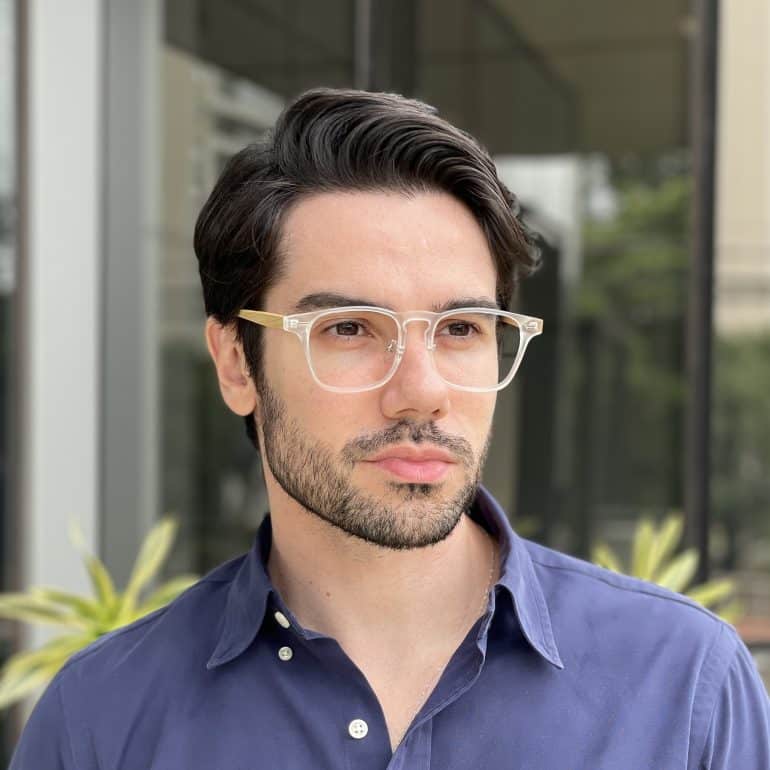 safine com br oculos de grau masculino retangular transparente inacio 1