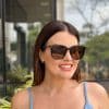 safine com br oculos de sol feminino quadrado marrom duda