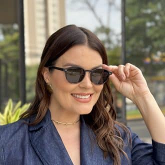 safine com br oculos de sol feminino redondo preto e tartaruga daisy 3