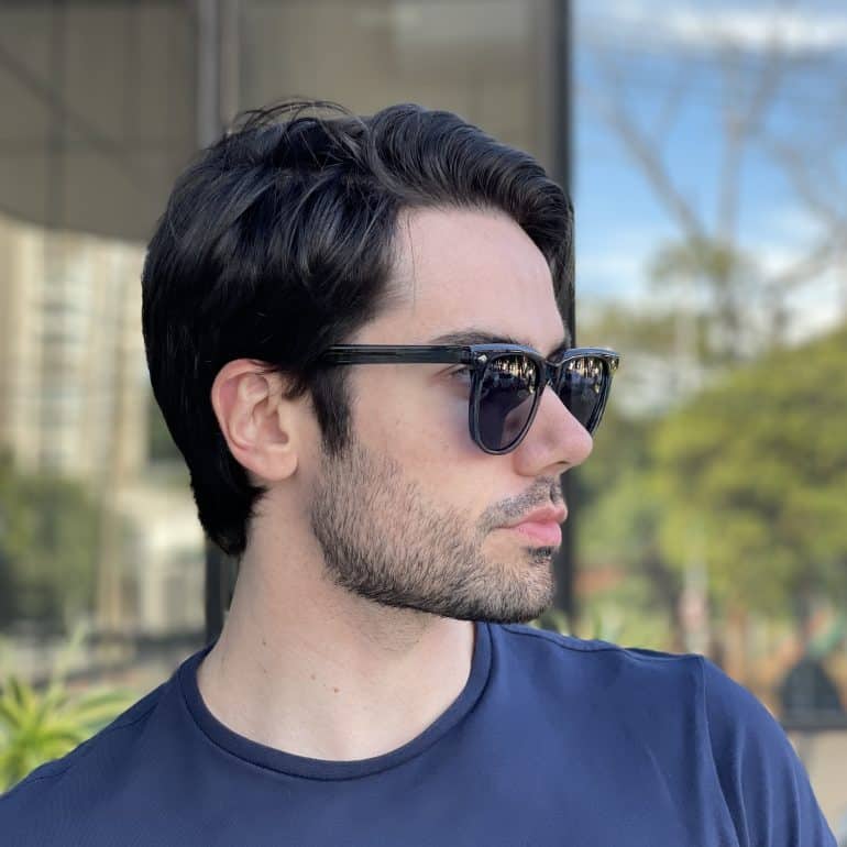 safine com br oculos de sol masculino quadrado azul michel 2