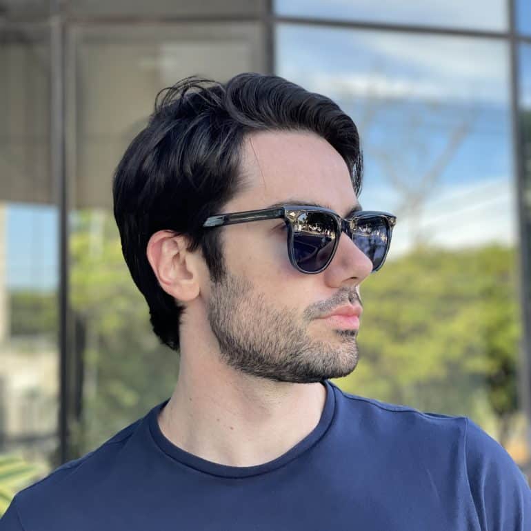 safine com br oculos de sol masculino quadrado azul michel 3