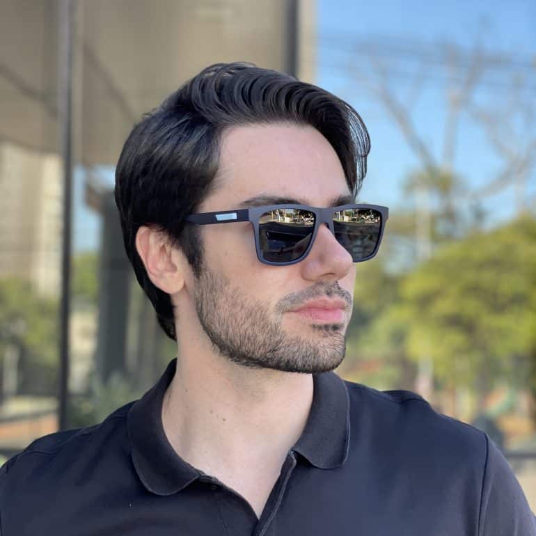 safine com br oculos de sol masculino quadrado azul richard 3