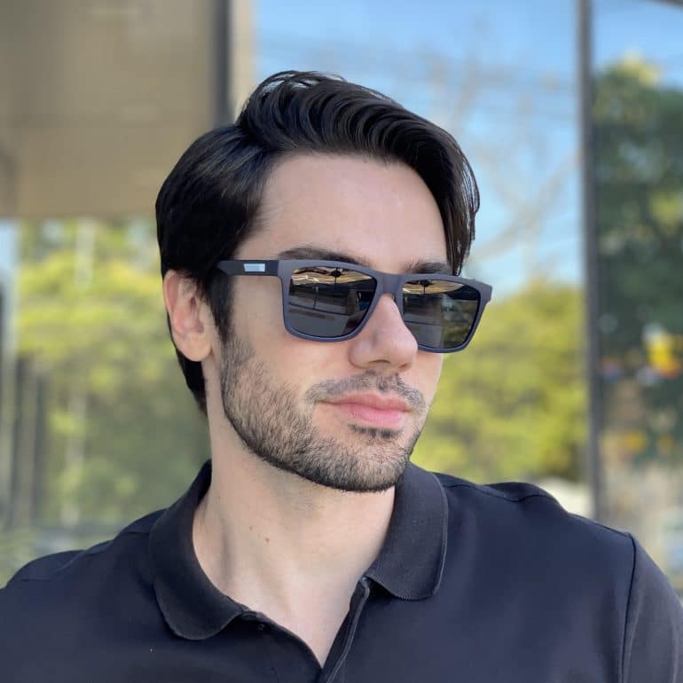 safine com br oculos de sol masculino quadrado azul richard