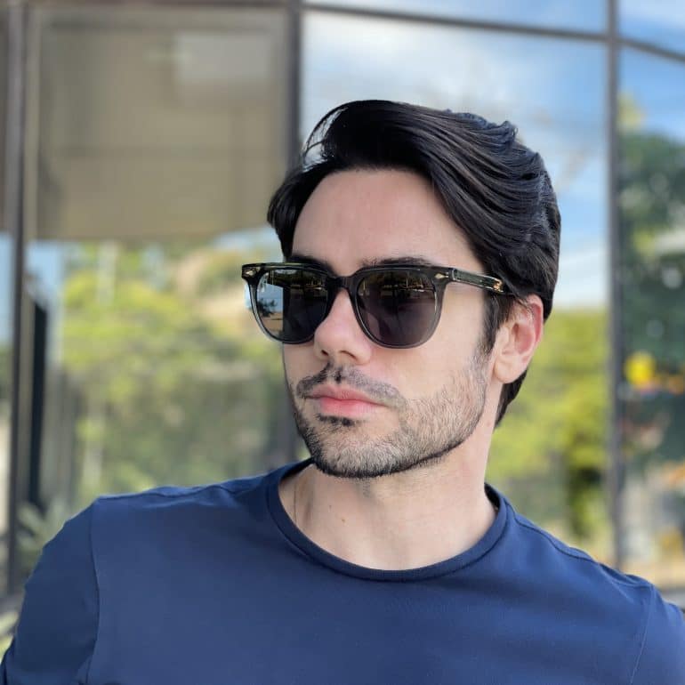 safine com br oculos de sol masculino quadrado cinza michel 1