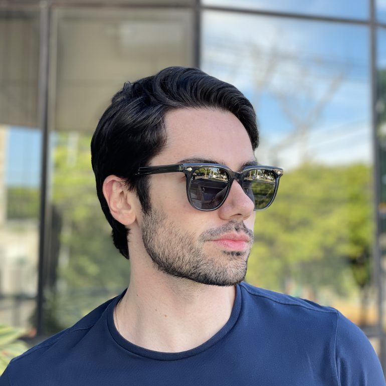 safine com br oculos de sol masculino quadrado cinza michel 2
