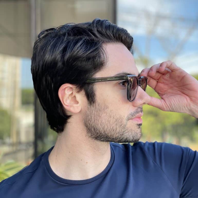 safine com br oculos de sol masculino quadrado cinza michel 3