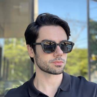 safine com br oculos de sol masculino quadrado preto e tartaruga luigi 1