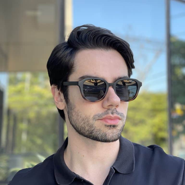 safine com br oculos de sol masculino quadrado preto e tartaruga luigi 1