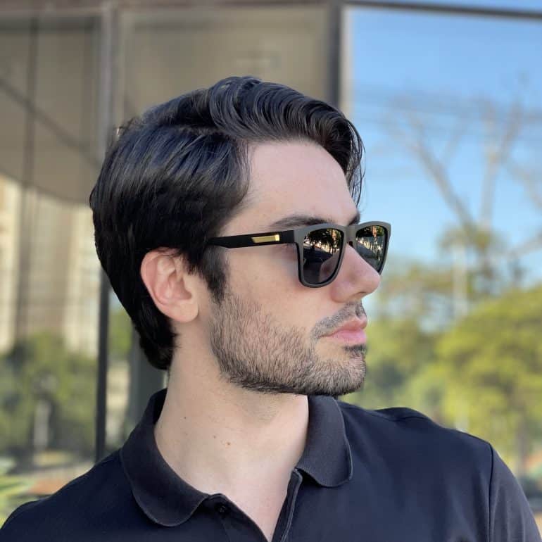 safine com br oculos de sol masculino quadrado preto richard 2