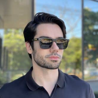 safine com br oculos de sol masculino quadrado preto richard