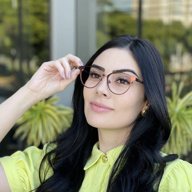 safine com br oculos feminino 3 em 1 clip on gatinho marrom vitoria 3