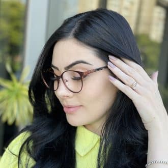 safine com br oculos feminino 3 em 1 clip on gatinho marrom vitoria 4