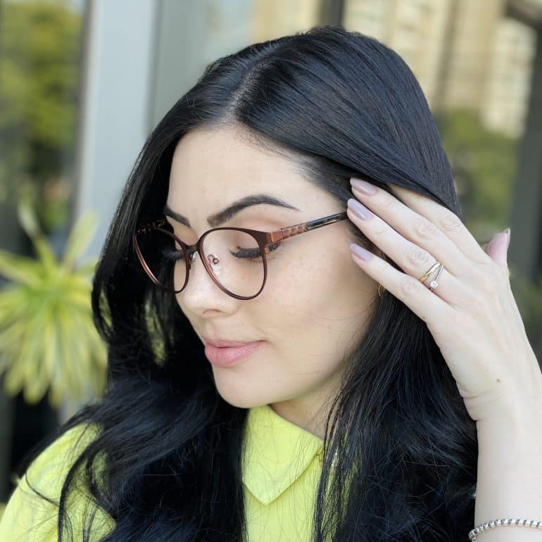 safine com br oculos feminino 3 em 1 clip on gatinho marrom vitoria 4