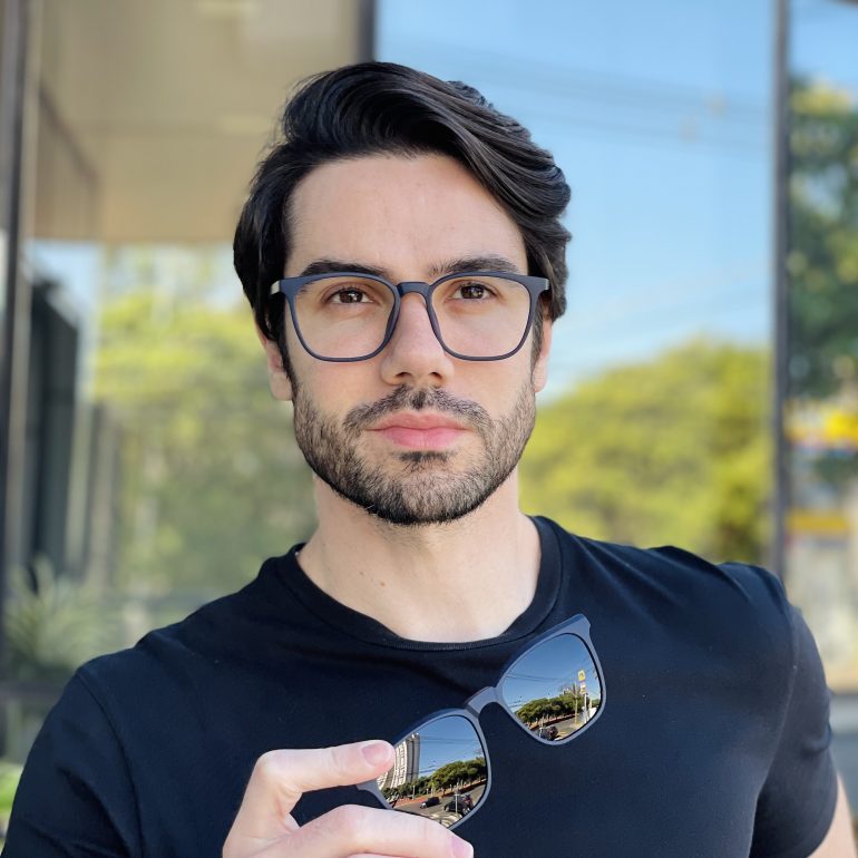 safine com br oculos 2 em 1 clip on masculino quadrado azul marcelo