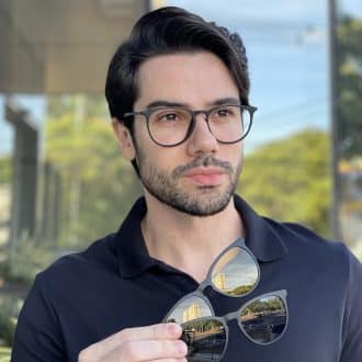 safine com br oculos 3 em 1 clip on masculino redondo preto fosco fabio 2 0 1