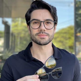 safine com br oculos 3 em 1 clip on masculino redondo preto fosco fabio 2 0
