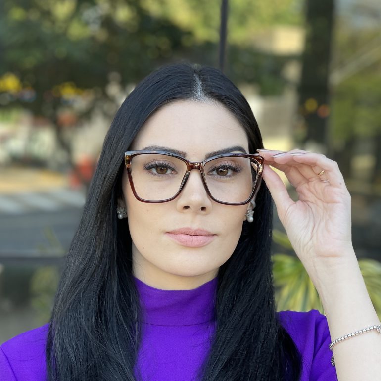 safine com br oculos de grau feminino gatinho marrom adriely 1