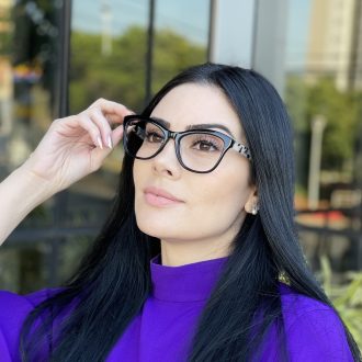 safine com br oculos de grau feminino gatinho preto jolie 3