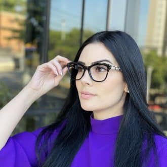 safine com br oculos de grau feminino gatinho preto jolie 4