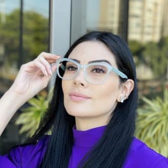 safine com br oculos de grau feminino gatinho verde claro jolie 3