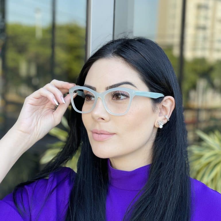 safine com br oculos de grau feminino gatinho verde claro jolie 5